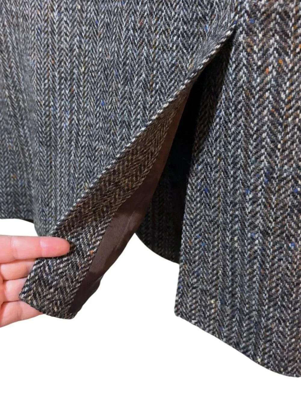 Vintage Triona Jacket 44R Blazer Sport Coat Tweed Herringbone Ireland 100% Wool